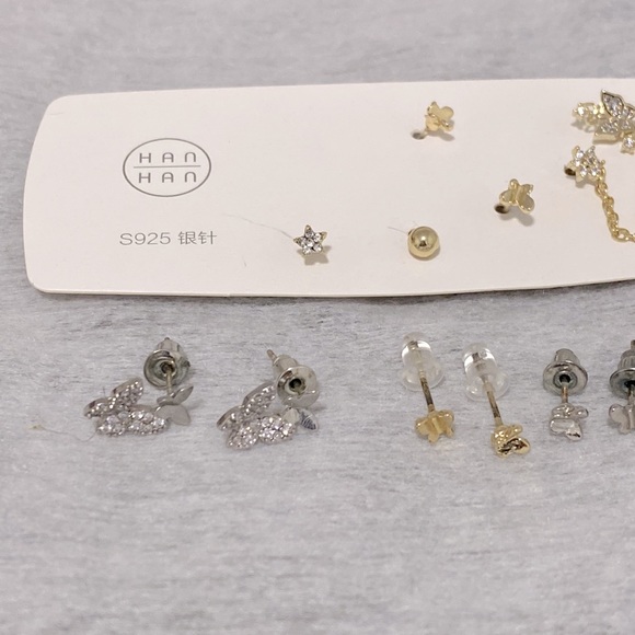 Lot: Butterfly earrings - Picture 3 of 11